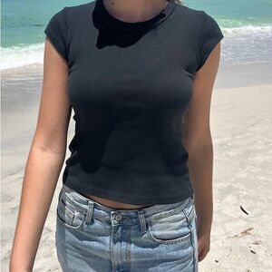 Brandy Melville Black HAILIE TOP